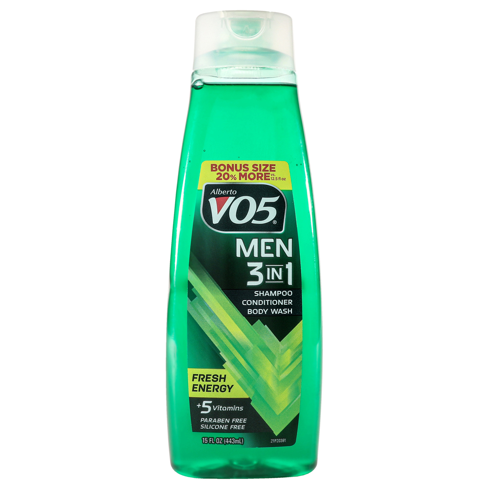 Alberto VO5 3-in-1 Fresh Energy Shampoo Conditioner and Body Wash